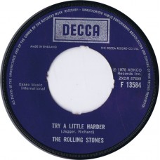 ROLLING STONES I Don't Know Why / Try A Little Harder (Decca F 13584) UK 1975 45
